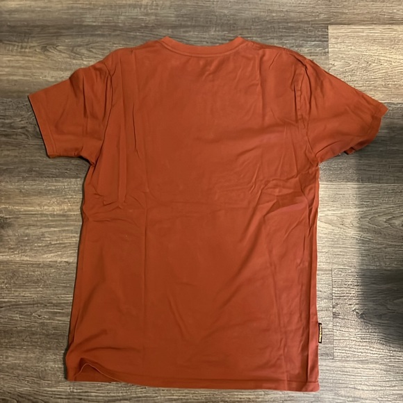 Dutch Bros Rust/Brown Short Sleeve Tee w/Retro Wavy Embroidered DB Logo - Picture 5 of 11